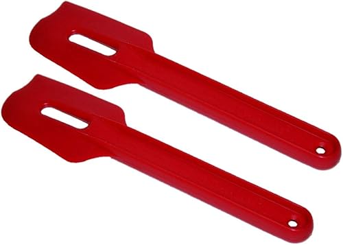 Tupperware - Juego de 2 espátulas para pala (8.5in), color rojo