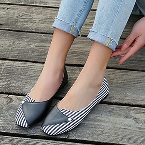 Ikfivqd Spring And Summer Comfortable Casual Flat Pump Women Running Shoes With Color Matching Stripes #TOP3