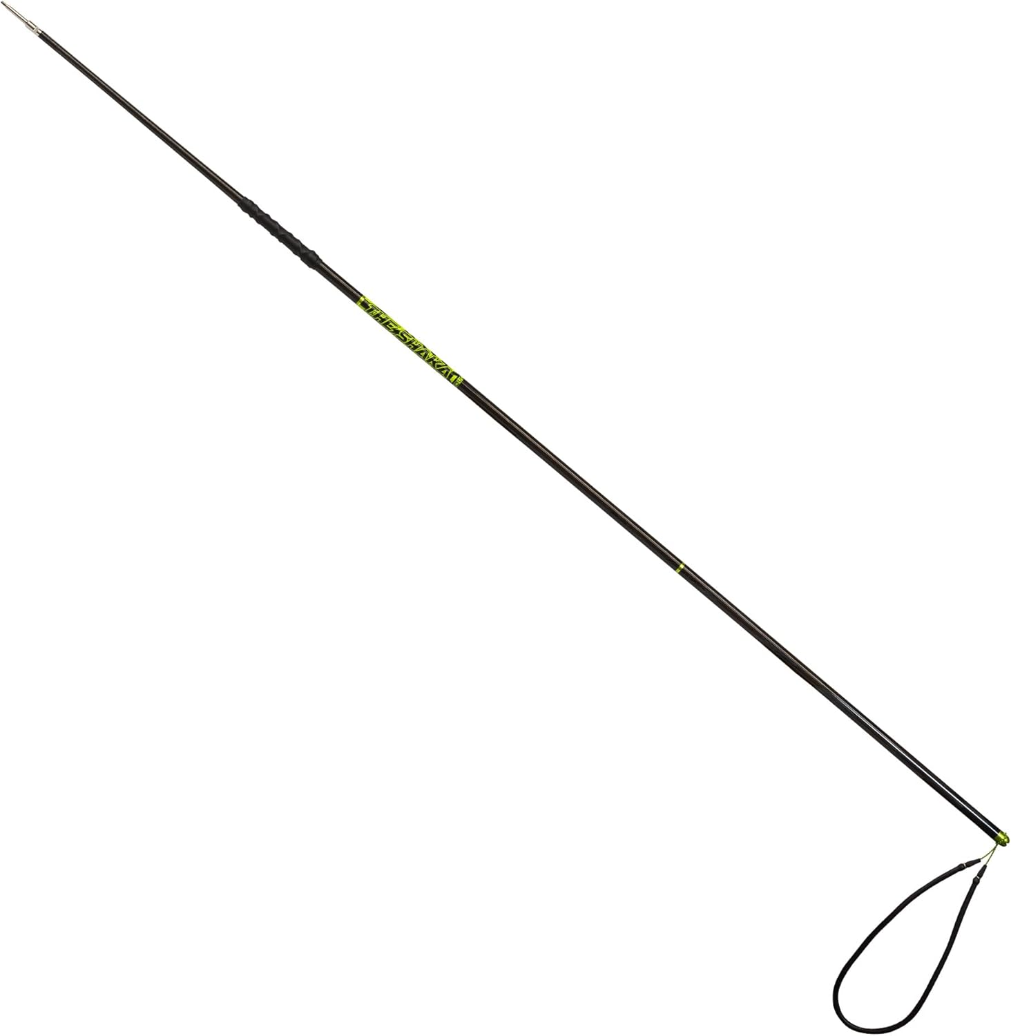 JBL Spearguns 6' Shaka Black Carbon Polespear for Spearfishing, Free Diving, Scuba Diving, 3-Piece Carbon Fiber Pole Spear, Aluminum Unions, Stainless Steel Head, Break-Away Tip, Travel Case