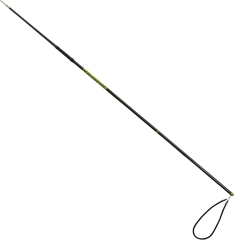 JBL Spearguns 6' Shaka Black Carbon Polespear for Spearfishing, Free Diving, Scuba Diving, 3-Piece Carbon Fiber Pole Spear, Aluminum Unions, Stainless Steel Head, Break-Away Tip, Travel Case