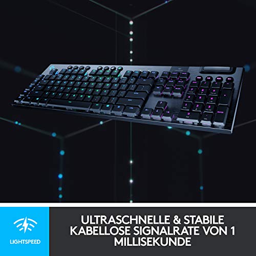 Logitech G 915 LIGHTSPEED kabellose Gaming-Tastatur mit RGB-Beleuchtung