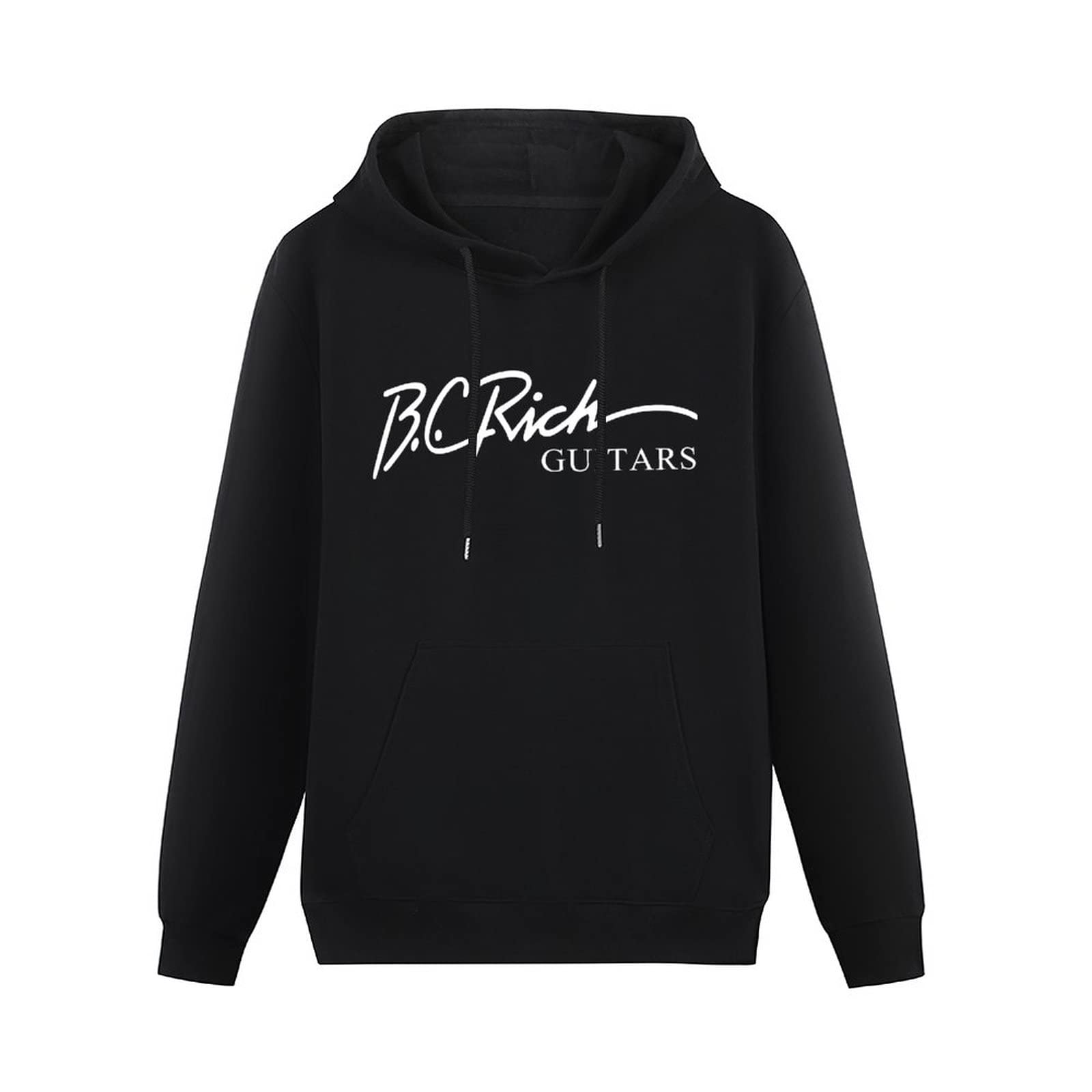 CANOEINGMen's B C Rich Guitars Bernardo Chávez 01 Ucrania Camiseta Hoody Unisex Ptinted Hoodies Long Sleeve Men's Hooded with Pocket Black