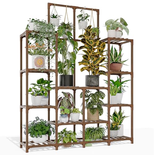 GENTINGBRO Plant Stand Indoor Outdoor 63" Tall Plant Shelf for