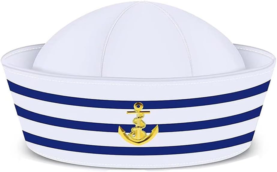 1 Navy Blue Captain Style Hat for Nautical Themed Costumes
