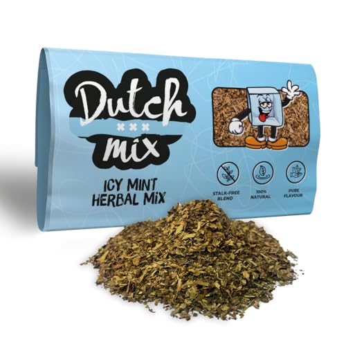 Miscela menta ghiacciata olandese - Senza stelo e Naturale - 50g Miscela di erbe lisce