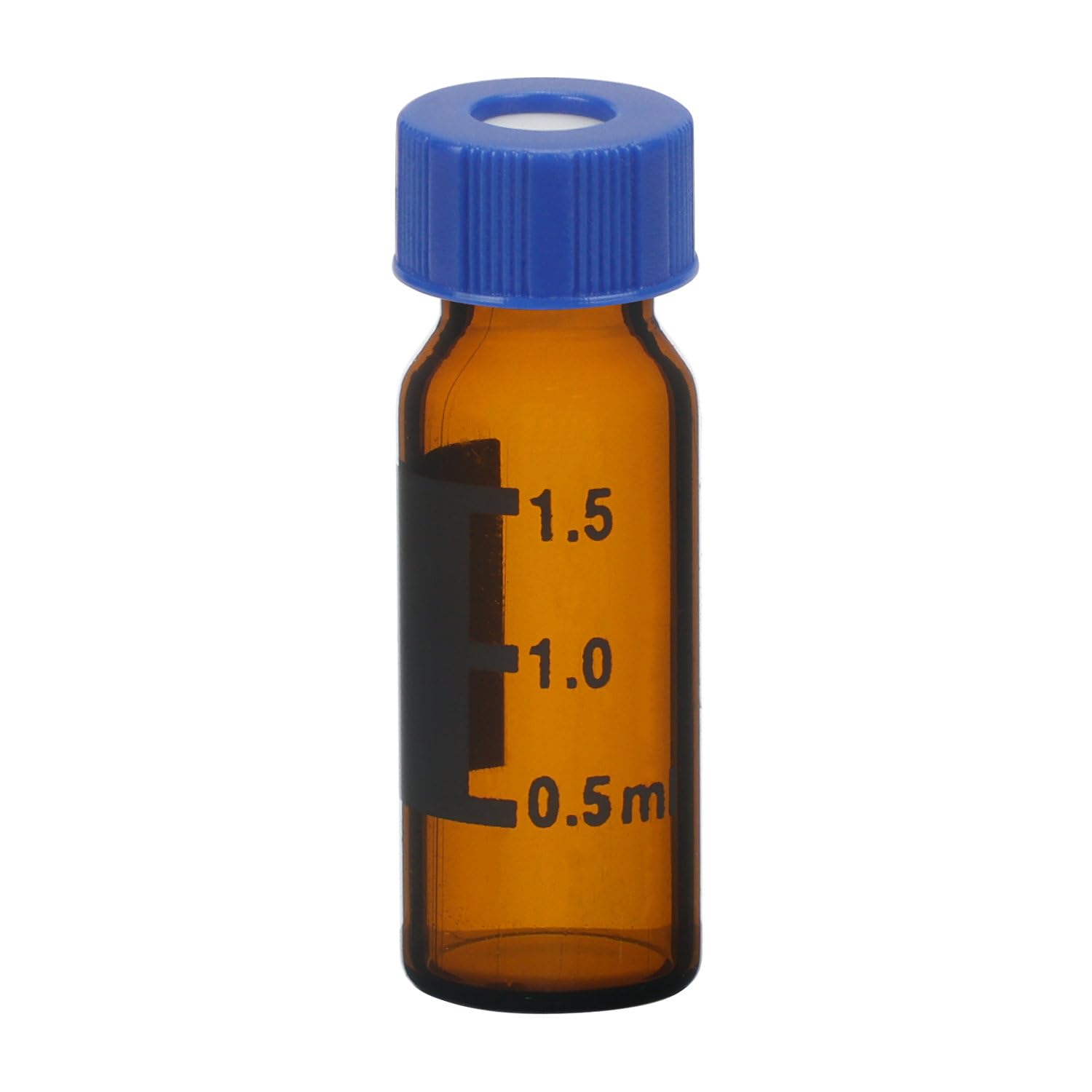 stonylab Autosampler Vials, Chromatographie Probenvials für Gas-oder Flüssigkeitschromatographie Probenkopf-Vials mit Kapillar-Einlagen, 100er Packung, Braun, 1.5 ml