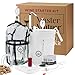Master Vintner Wine Making Equipment Starter Kit with Plastic Big Mouth Bubbler and Glass Carboy