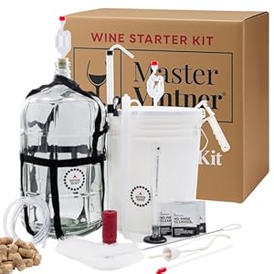 Master Vintner Wine Making Starter Kit – Complete Home Fermentation Equipment for 6 Gallons – Compatible with Wine Recipe Kits