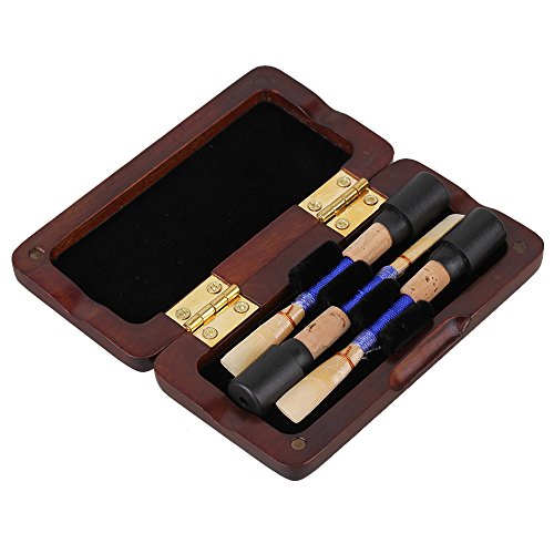 Bqlzr Maroon Wooden Oboe Reed Case With Smooth Spray Lacquer Surface For 3Pcs Oboe Reeds #TOP3