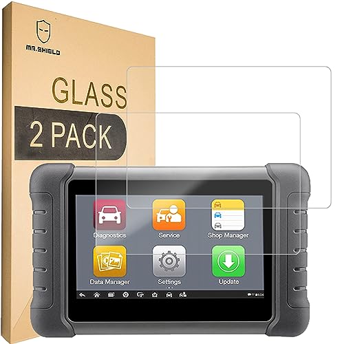 Mr.Shield [2-Pack] Screen Protector For Autel MaxiCOM MK808BT/MK808/MK808TS, (Tempered Glass) Autel MaxiCheck MX808 / MaxiPRO MP808/ MP808K, Autel MaxiDAS DS808/DS808K/MaxiIM IM508, MaxiTPMS TS608