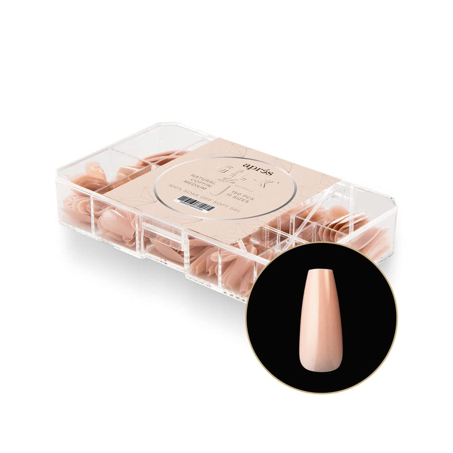 Apres Gel-X Neutral Tips - Lila (150pcs) (Natural Coffin Medium)