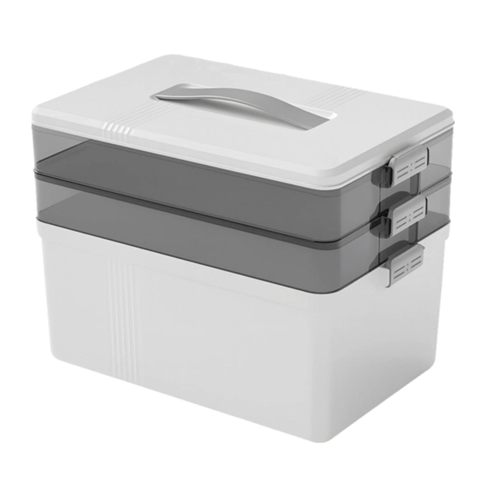 Boîte de rangement portable pour fournitures médicales avec poignée ergonomique