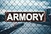 Armory Sign Rustic Street Metal Sign for Home Patio Garden Bar Farm House Garage Wall Decor Brown Tin Signs 16 X 4 Inch