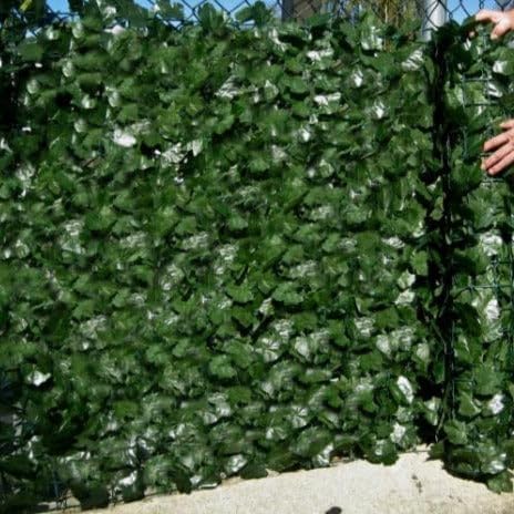 Best Artificial 3M X 0.5M English Ivy Screening Leaf Privacy Screen Hedging Roll(Twin Pack) from B&Q