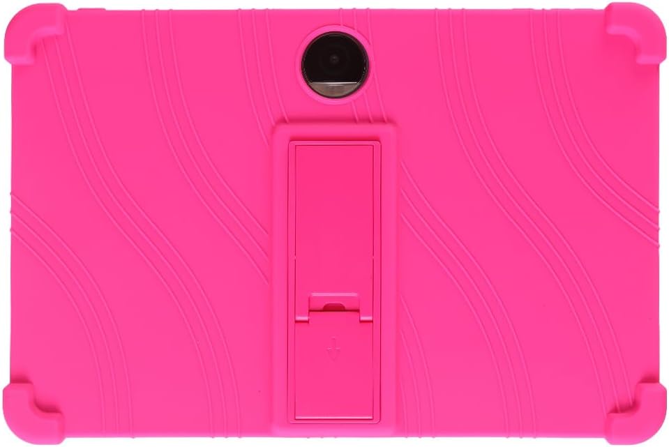 Compatible with Case for Honor Z7 12.1 INCH HEY2-AN00 Tablet, Full Coverage Ultra Slim Adjustable Stand Silicone Shockproof Lightweight Protective Cover Case (Red)