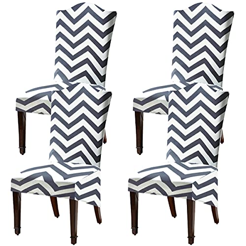 SHENGYIJING Grande Housse de Chaise de Salle à Manger,2/4/6 Pièces XL Housse de Chaise élastique(Couleur 1,Set of 4) Cover