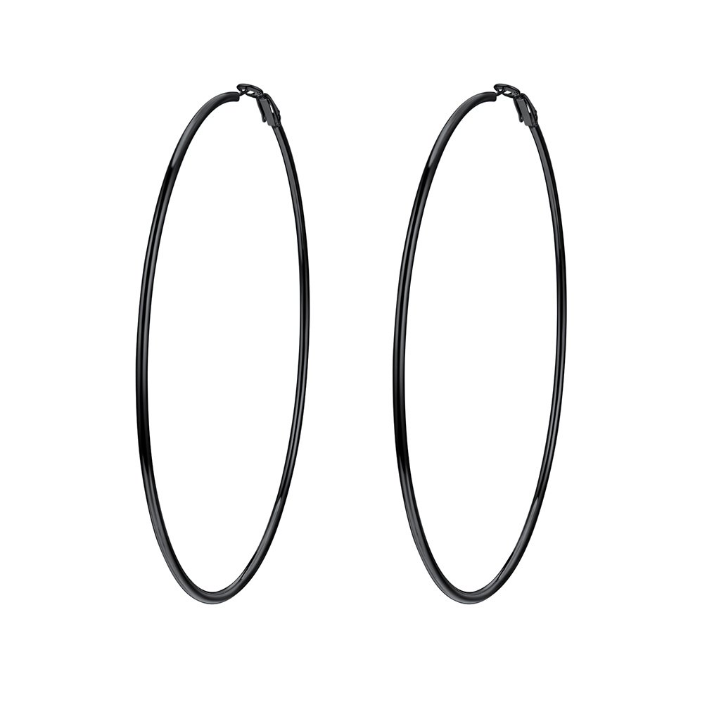 PROSTEEL Chunky Hoop Earrings for Women, 316L Stainless Steel Large Hoop, Minimalist And Chic Jewelry, 14K Gold/Silver/Black, Hypoallergenic for