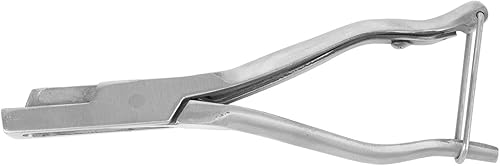 Miniatura 8 de Forma de acero inoxidable Ganado Oído Notcher Ear Tag Puncher Ear Tag Aplicador Animal Identify Ear Tag Instalar Herramienta para Granja Cabras