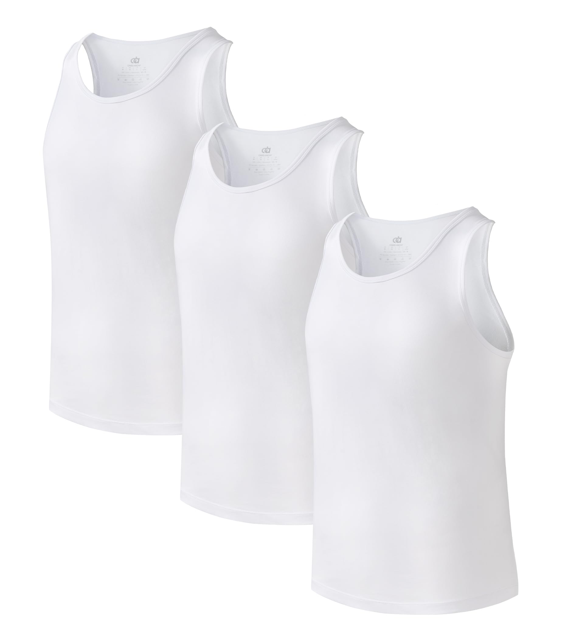 david archy Men's Tank Top Undershirts Bamboo Rayon Tank Shirt Moisture-Wicking A-Shirt for Men, 3 or 5 Pack-picture-21
