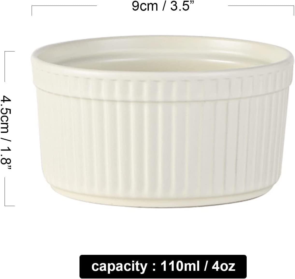 Bol à soupe, bol à riz, bol à déjeuner, ensemble de ramequins, 120 ml, ramequins à crème brûlée, plats à soufflé allant au four, ramequins à soufflé, ramequins for friteuse à air-rose-lot de 2 ( Color