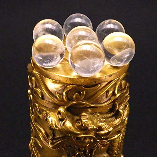 Amazon.co.jp: 銅製 七星昇り飛龍 全水晶7個 [風水グッズ/風水アイテム