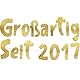 Glitzer-Banner mit Aufschrift Großartig Seit 2017 Party-Dekorationen und Zubehör für 8. Geburtstag