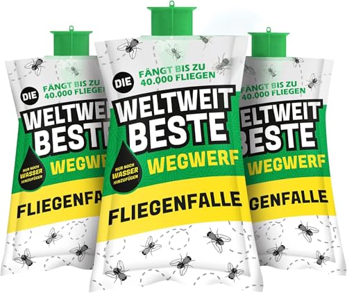 La Mejor Trampa para Moscas del Mundo de Luigi, de No More Annoying Flies | Trampas para Moscas al Aire Libre | Ideal para Granjas, campings, vertederos, etc.