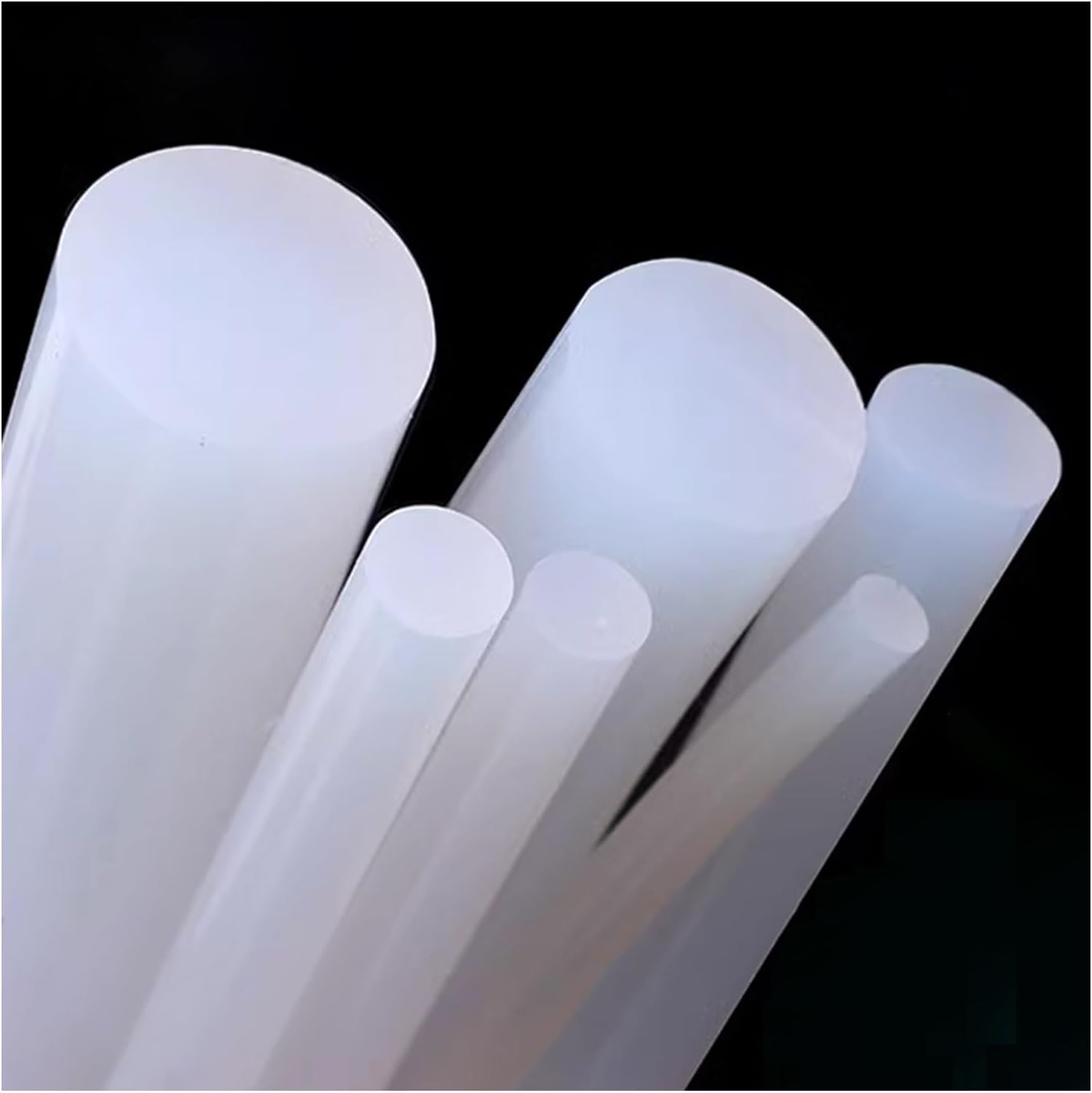 White Round Solid Silicone Cord Rubber Rod Bar, Silicone Rubber Gasket Trim Seal Strips O Ring High Temperature Waterproof 1-25mm(1.5mm (2Meters))