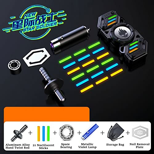 Yijo Fidget Spinner, Colorful Glow In The Dark, High Speed And Silence, Anti-Anxiety And Stress Relief Spinner For Kids And Adults #TOP7