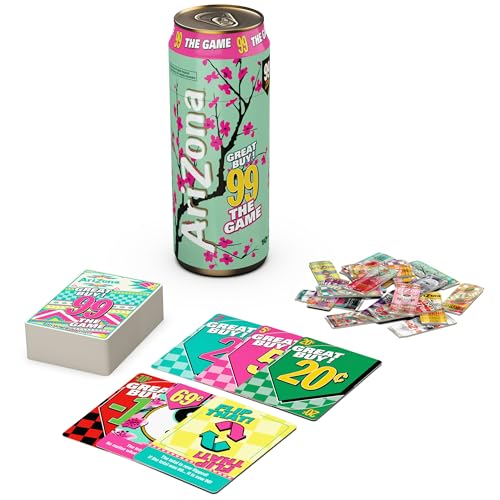 Spin Master Games, Arizona 99 – The Official Arizona Iced Tea Party Game, Count Cards, Collect Cans & Keep it 99, Valentine's Day Gifts for Couples, 2-10 Players, for Ages 10 & Up