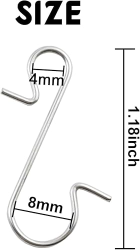 Miniatura 2 de TIHOOD 300 ganchos para adornos, ganchos para adornos de Navidad, ganchos para adornos de Navidad, ganchos para adornos para árboles de Navidad,