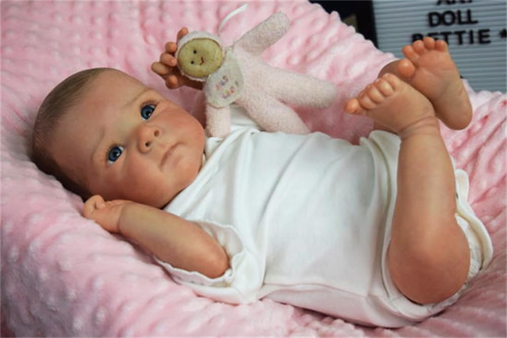 Zero pam Reborn Baby Lebensechte 45CM Babypuppen Puppe Wie Echtes Baby Echte Babypuppe Newborn Reborn Puppe