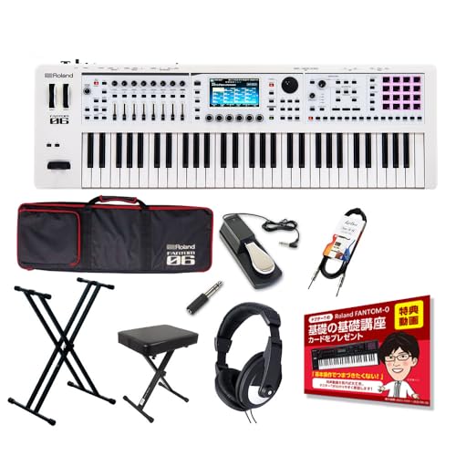 Roland FANTOM-06-SC �X�^�[�g�Z�b�g ����J���[ �z���C�g �ǉ������t���y�t���Z�b�g�z ���[�����h