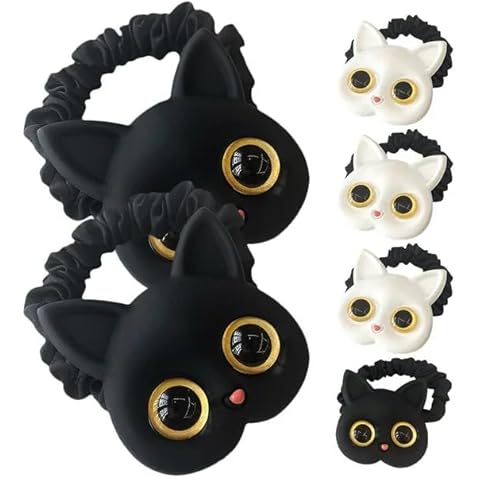 Black and White Cat Hair Ties by LNYMZD Cover