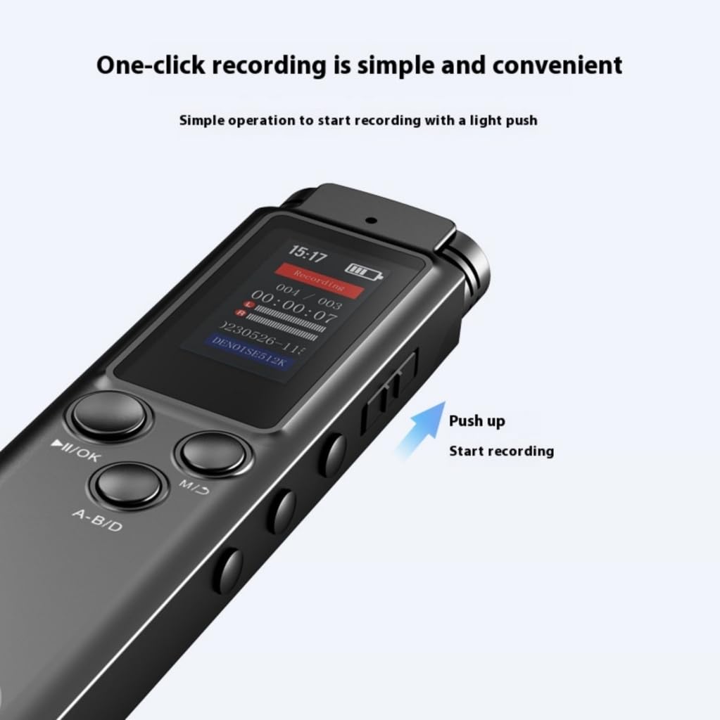 Dictaphone numérique 32 Go de mémoire avec fonction d'enregistrement intelligent Stylo professionnel