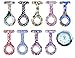 Produktbild Schwesternuhr Schwesternuhren 9er DESIGN Set Tiga Med mit Qualitäts-Batterie (1x Uhr + 9 Design Silikonhüllen) Kitteluhr Krankenschwesteruhr