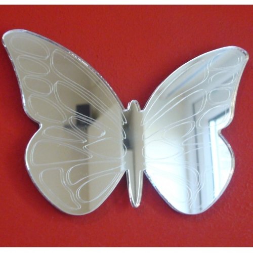 Super Cool Creations Butterfly Mirrors Etched - 20cm x 14cm