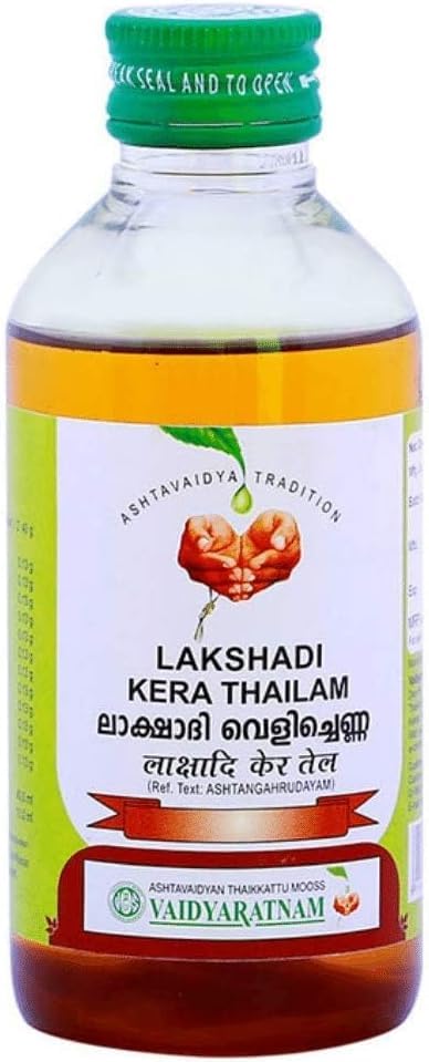 Generic Vaidyaratnam Lakshadi Kera Thailam (Oil) (200ml) - by pharmacylife, Brown