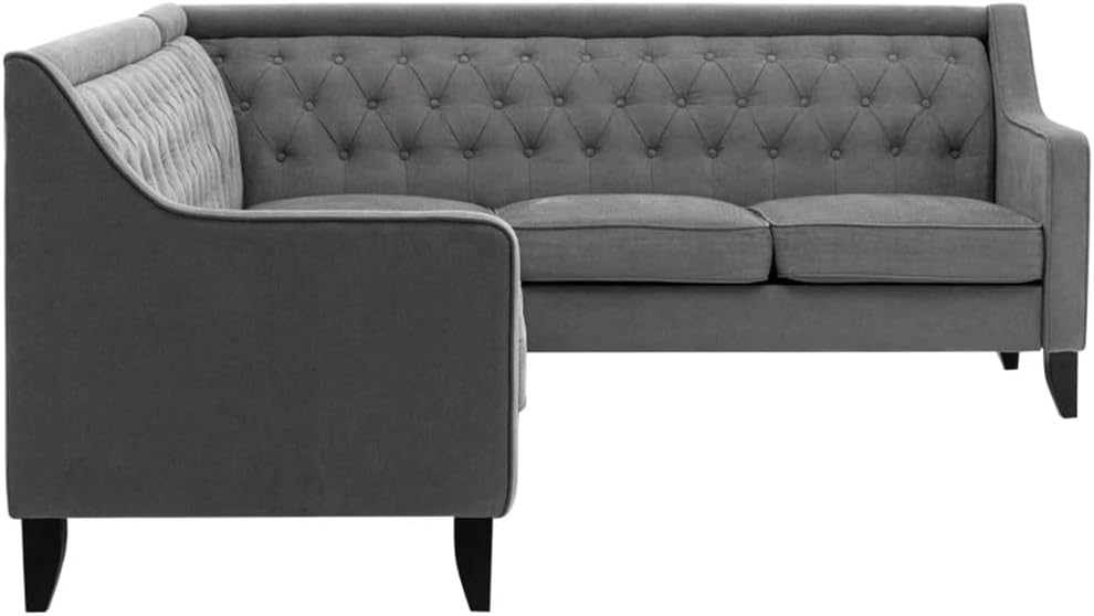 L-Style Living Room Upholstery Sofa with Tufted Back