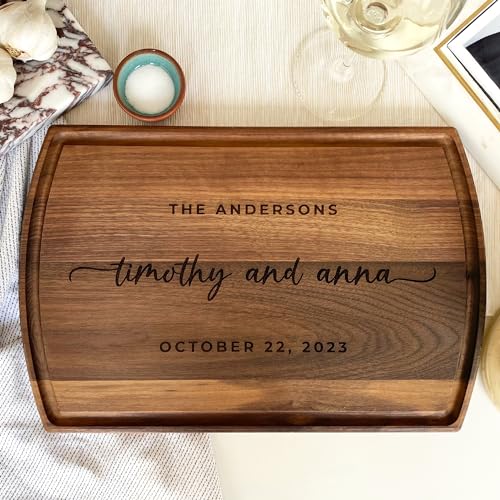 Tabla de cortar rectangular de madera personalizada miniatura 7