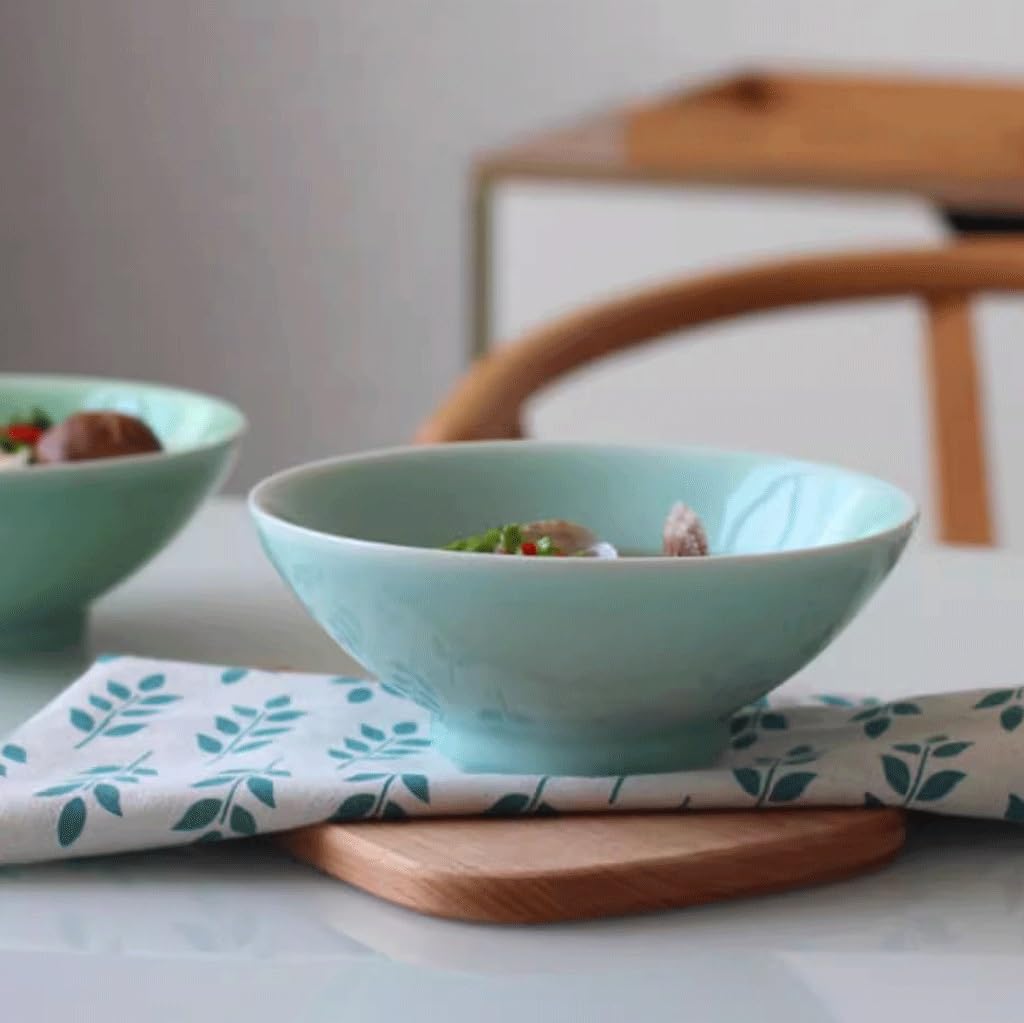 Miski do zupy miska na makaron gospodarstwo domowe duża ceramiczna restauracja makaron instant miska ramen wysokie miski obiadowe (A)