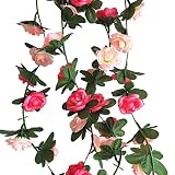 Flower Garland Vine Flowers Hanging Artificial Basket Rose Rose Hanging Home DIY Orchid Artificial F