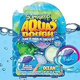 Aqua Dough Underwater Shark by Horizon Group USA, Create Your Own Water Toys That Stretch, Mold, Float & Change Colors, Water-Resistant Buttery Slime That Never Dries Out, Sensory Water Toys (205518)