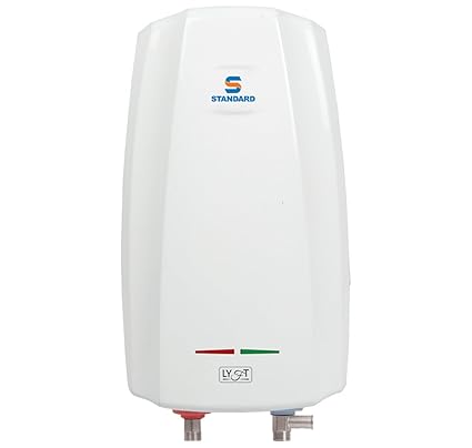Standard Lyft By Havells 3 Litre Instant Wall Water Geyser 3000 Watts|Stainless Steel Tank|Rust Proof Body|Automatic Cut Off|5 Year Inner Tank Warranty (White)