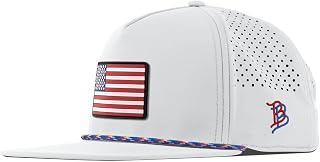 Old Glory USA 모자 | 플랫 5 패널 로프 조절 가능한 스냅백 | 남성 및 여성용 야구 모자 | 골프 달리기 운동용 모자