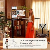 ErGear Höhenverstellbarer Schreibtisch 140x70cm 4-Speicher Geteilte Platte – Ansicht 8