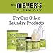MRS. MEYER'S CLEAN DAY Laundry Detergent Pods, Biodegradable Formula, Ready to Use Laundry Pacs, Lemon Verbena, 45 Count