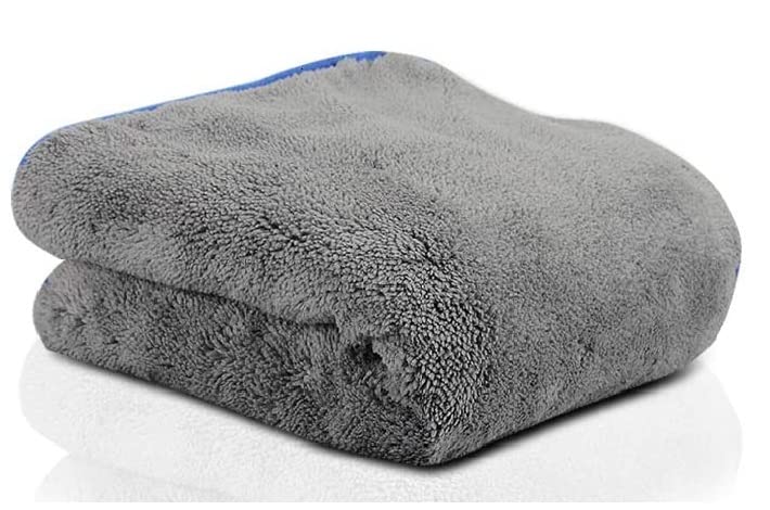 Image of Auto Hub 400 GSM, Microfiber Double Layered Cloth 30x40 Cms 1 Piece (Grey) Cloth Set, Extra Thick Microfiber Cleaning Cloths Perfect for Bike, Auto, Cars Both Interior and Exterior.