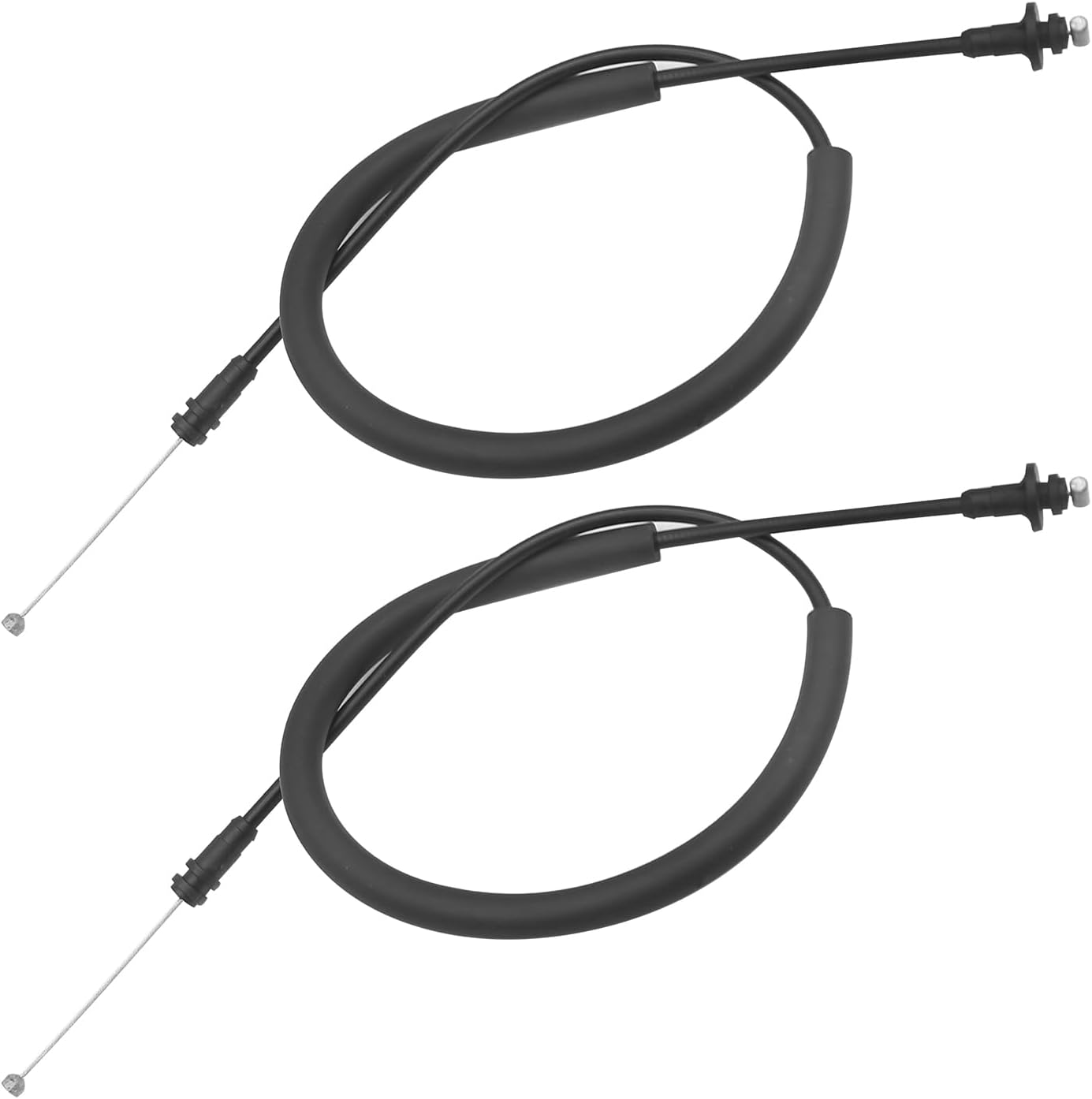 2pcs Door Latch Cables, Replacement for Dodge Ram 1500 2500 3500 4-Door 1998-2002, Replace 55275106, 15654942, 924-370