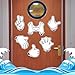Kanayu 6 Pcs Cruise Door Decorations Magnetic Crab Cruise Door Magnets Cartoon Gesture Car Stickers Ocean Funny Fridge Decorations(Cartoon Gesture)